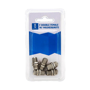 F DOUBLE FEMALE W/ WASHER&NUTS