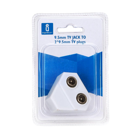 9.5mm TV JACK TO 2*9.5mm TV plugs