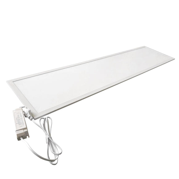 LED E5 PANEL LIGHT 40W 4000K(Size:295*1195*8mm 100lumen/W)/MILKY WHITE/1.5m WIRE/WITH PLUG,UGR<19