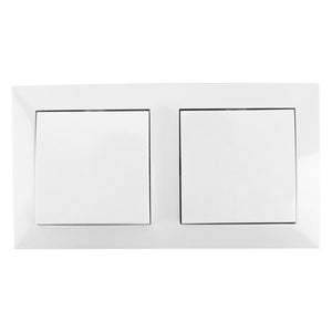 DOUBLE 1 GANG 1 WAY FLUSH-MOUNTED SWITCH