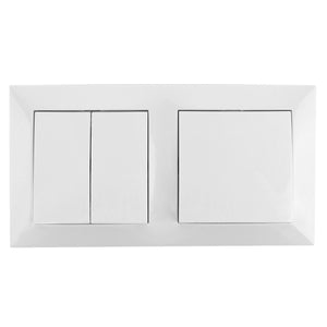 SWITCH COMBINATION(1 GANG 2 WAY SWITCH+2 GANG 2 WAY SWITCH)FLUSH-MOUNTED