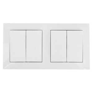 DOUBLE 2 GANG 2 WAY FLUSH-MOUNTED SWITCH