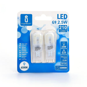 LED G9 2.5W 6500K Milky/DOUBLE