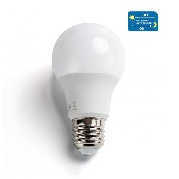 LED A5 A60 lampadina del sensore di controllo della luce(8W,E27,6500k)