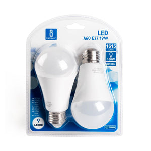 LED A5 A60 E27 19W 6400K/DOUBLE(19W,E27,6400k)