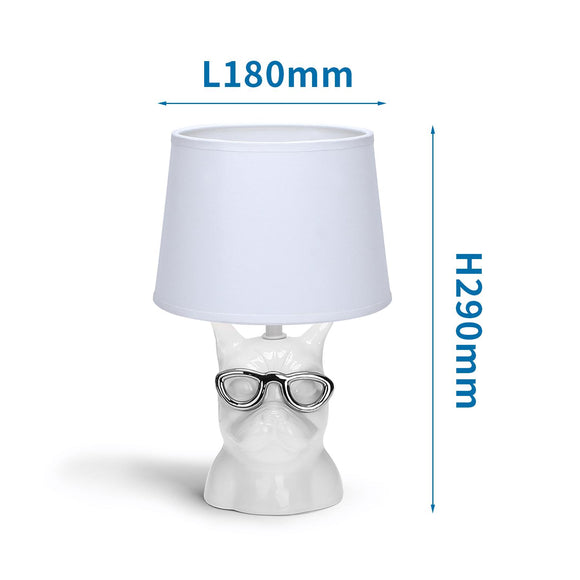 LAMPADA DA TAVOLO IN CERAMICA(E14 ,Max 40W,Bianco,L180*W180*H290mm)