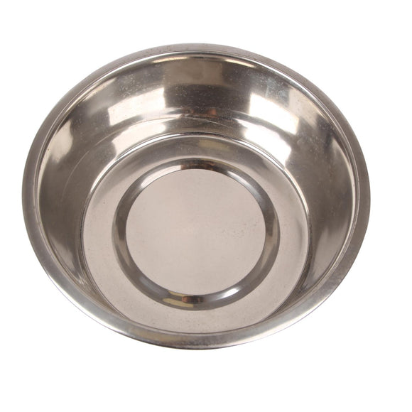 STAINLESS STEEL STANDARD FEEDING  BOWLS WITH BONDED RUBBER D14*H7.2CM SILVER 08